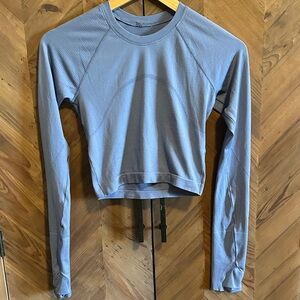 lululemon swiftly tech long sleeve crop